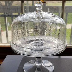 William Yeoward Crystal "Portia" 12" covered cake pedestal